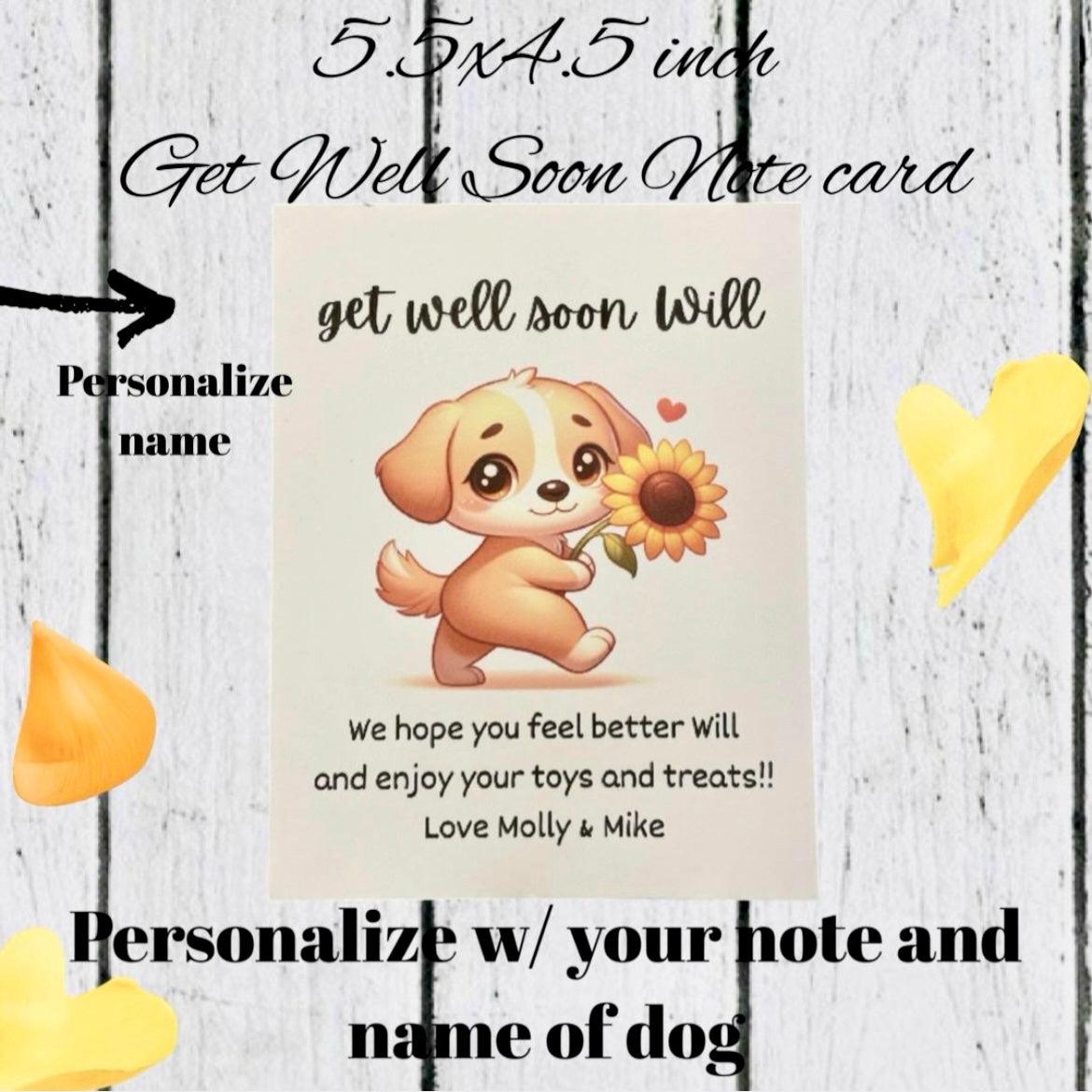Squirrelly Comfort Pup Gift Box - Dog Get Well (2 Color Options)