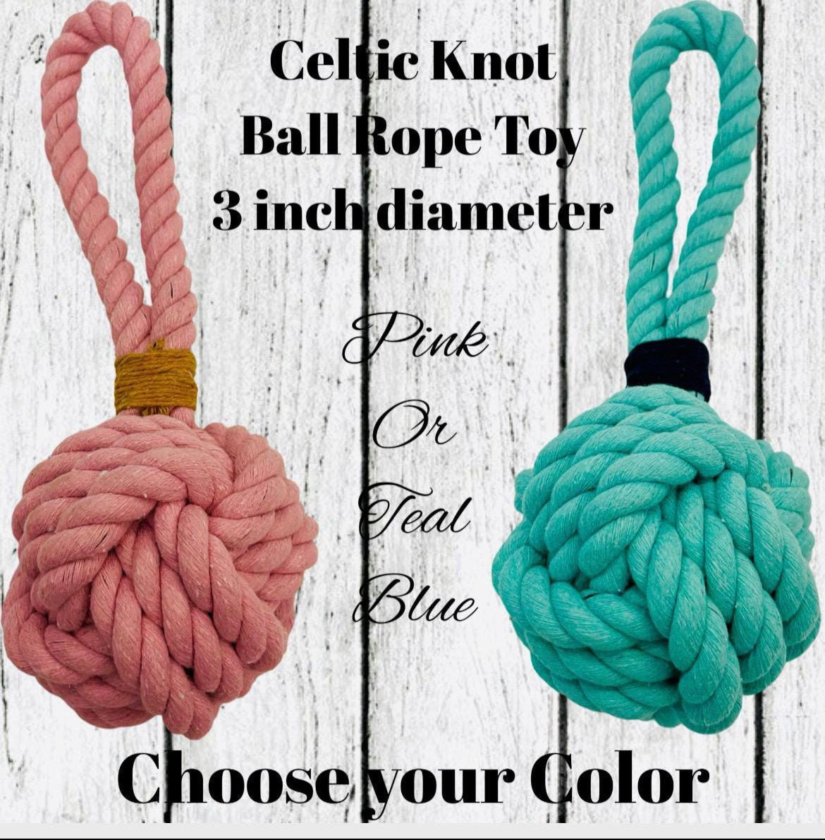 Durable Knot Rope Toy for Dog, Dog Rope Ball, Interactive Rope Chew Toy, Dog Chew Toy, Rope Dog Toy, Medium to Large Breeds