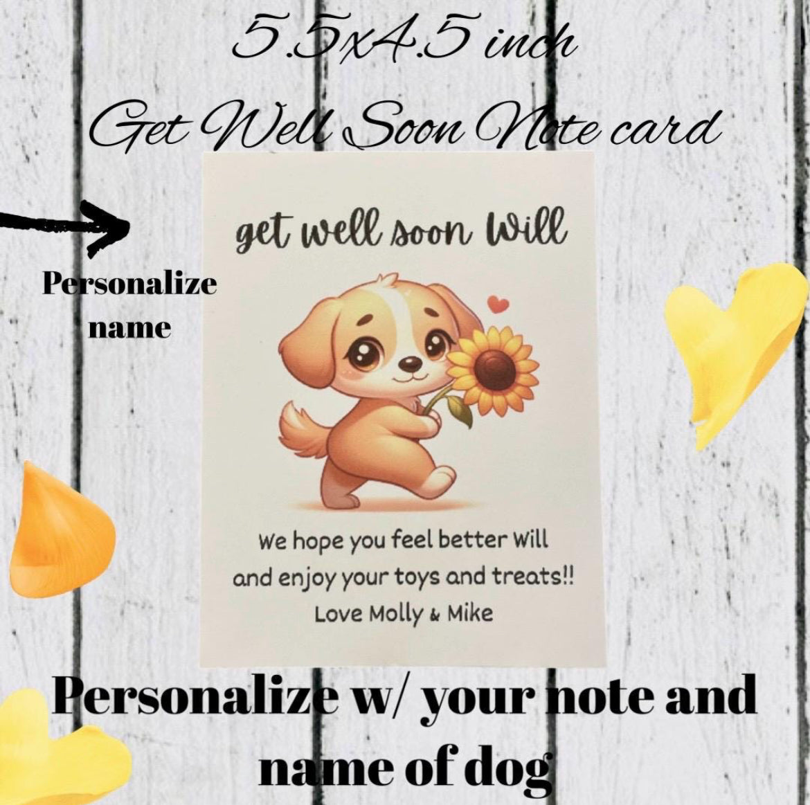 Squirrely Love Get Well Box, Small-Med Dog, Get Well Dog, Dog Care Package, Dog Gift Box, Dog Gift Basket, Dog Surgery Gift, Dog Get Well