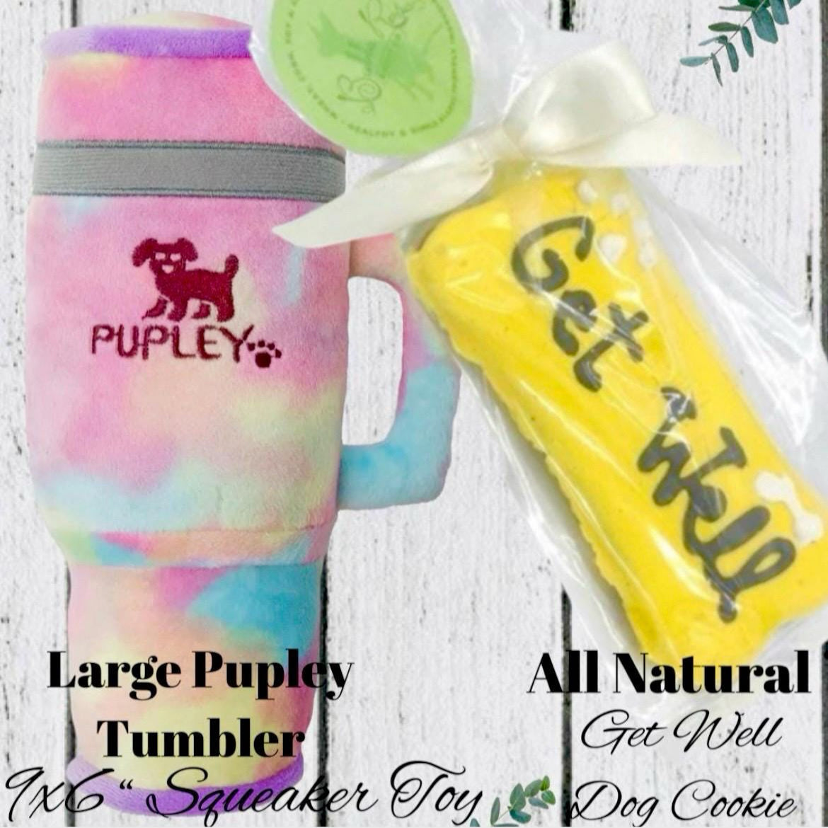 Large Get Well Hugs& Tumbler Snuggles Dog Gift Box, For Med-Large Dog,Get Well Dog, Dog Care Package, Dog Gift Box,Dog Surgery