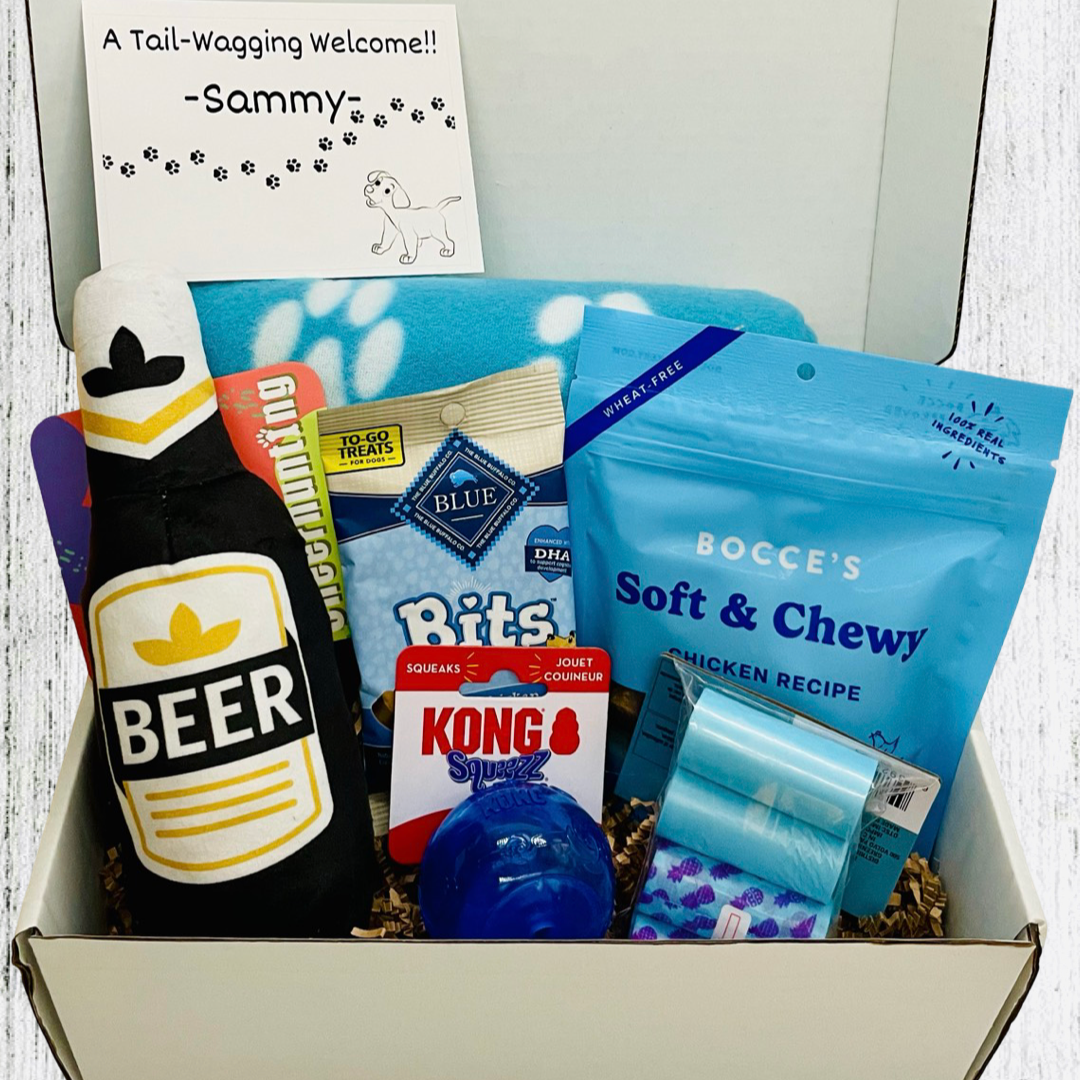 Barks & Brews New Puppy Gift Box, Welcome Home Puppy, Dog Adoption, Puppy Gift Basket, New Dog Mom, New Dog Owner Gift, Welcome New Dog